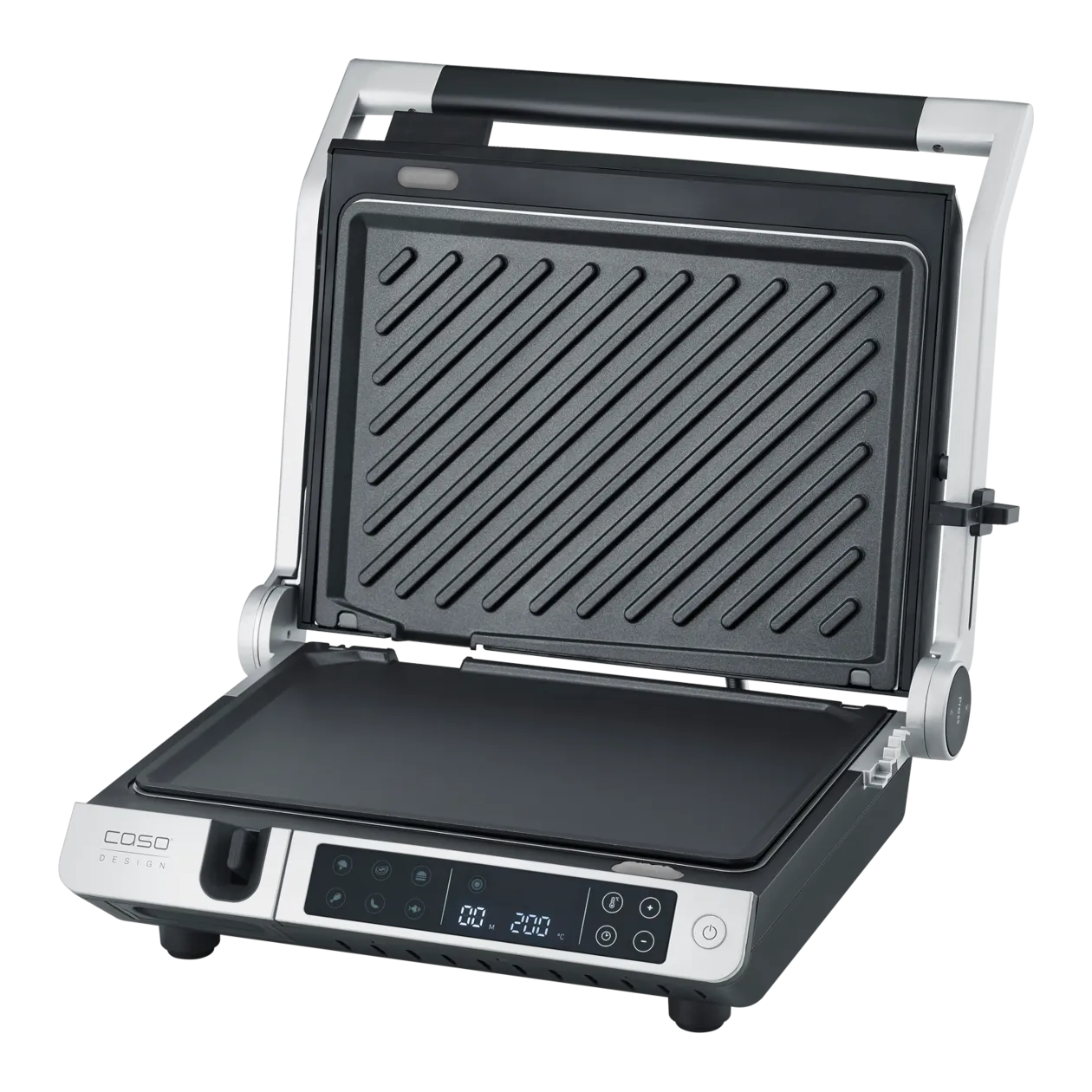 CASO Design SteakMaster Pro Doppelkontaktgrill, Silber