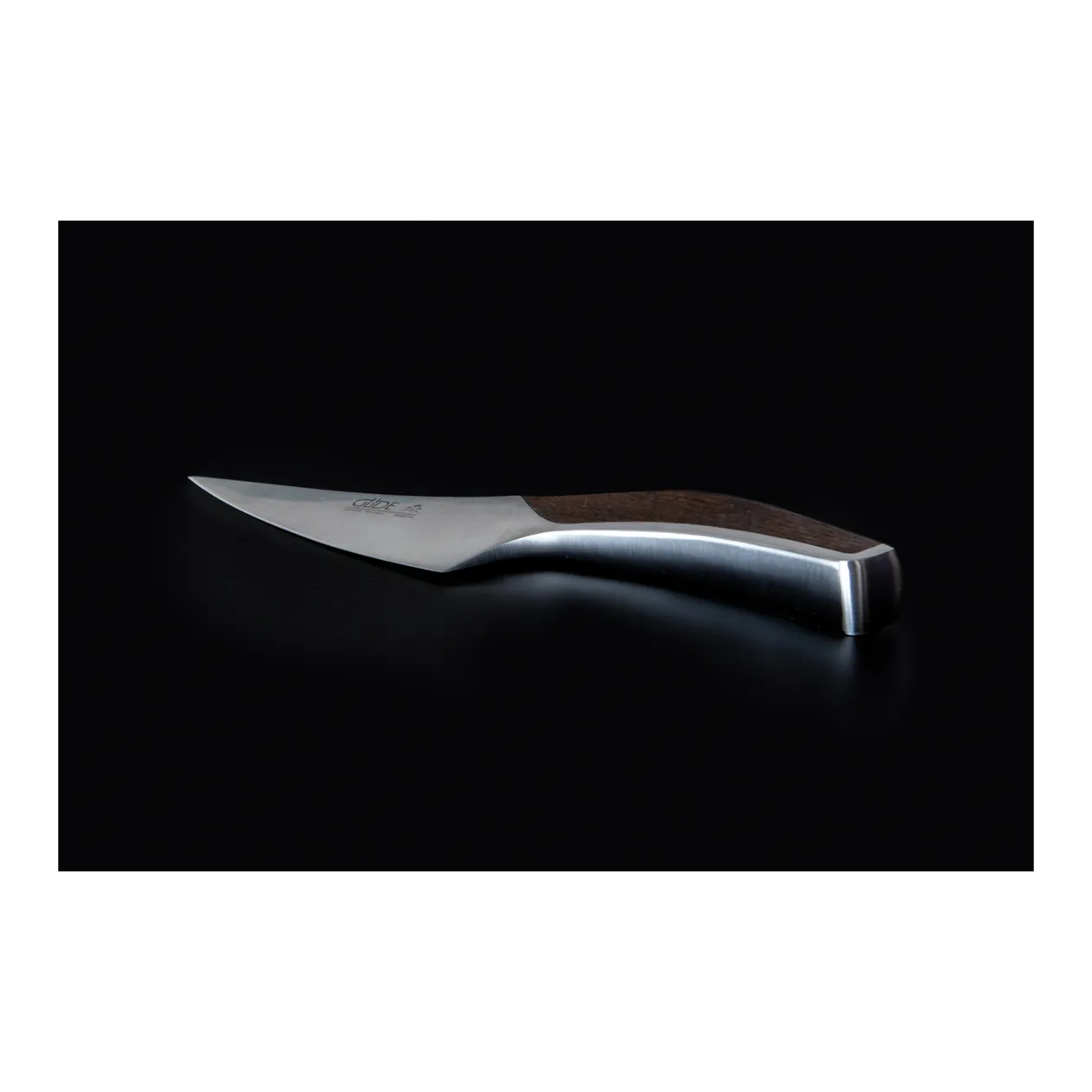 GÜDE Synchros Coltello di preparazione, 14 cm, acciaio inox / rovere