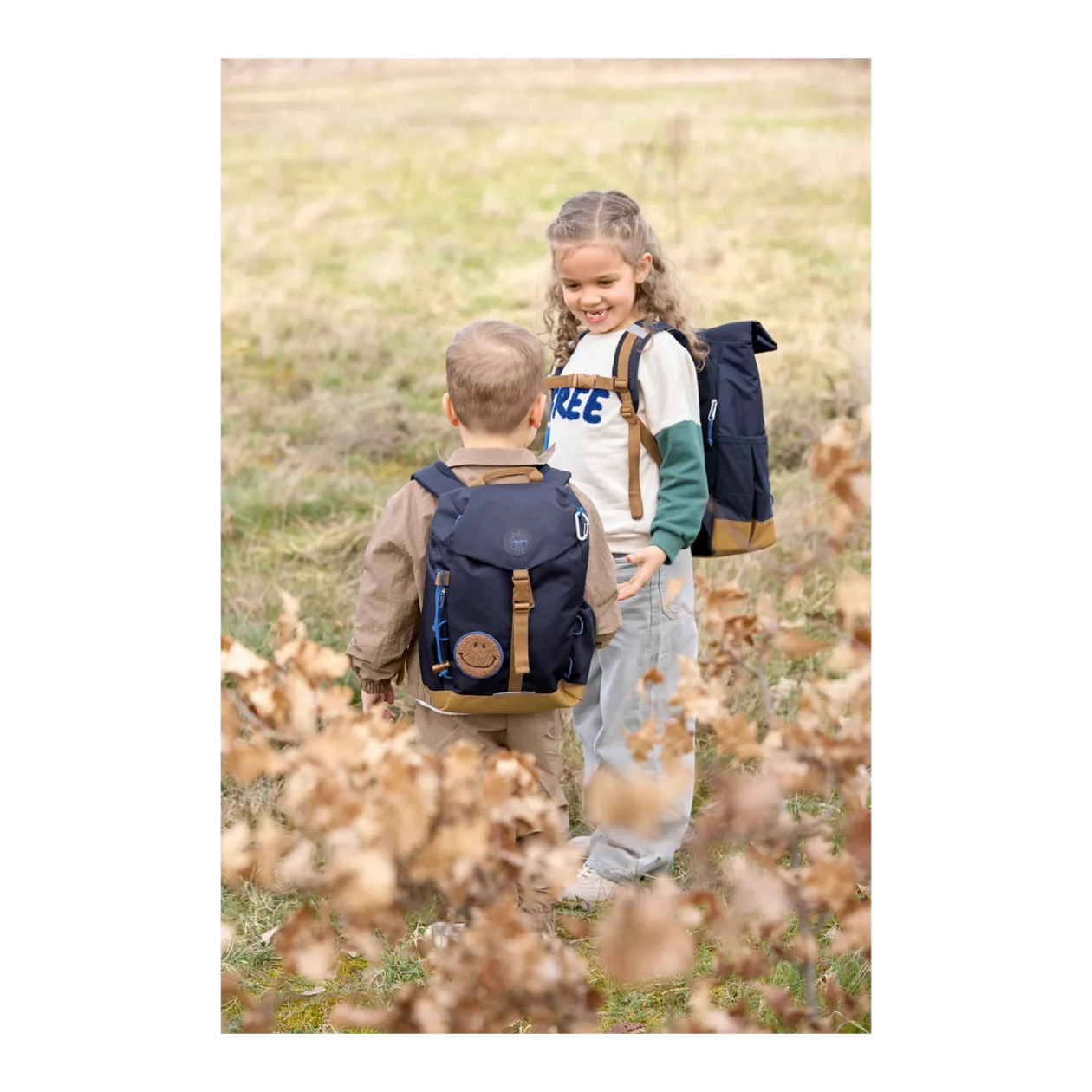 LÄSSIG Little Gang Mini Outdoor Children's Backpack, Navy