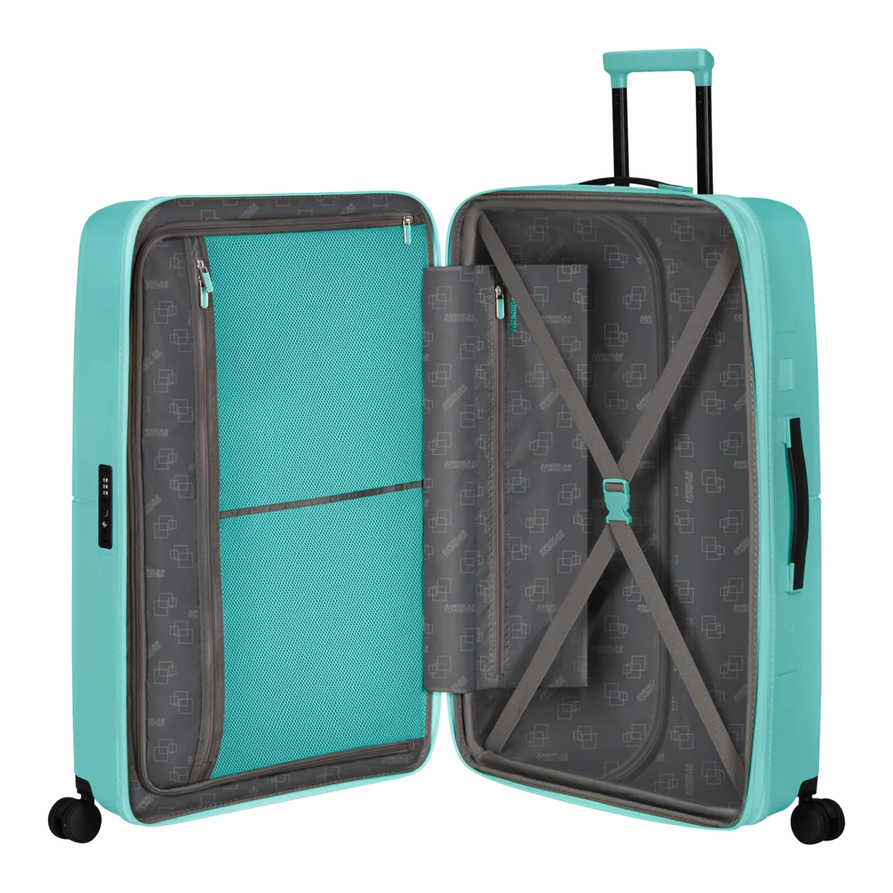 American Tourister DashPop Spinner 77/28 TSA Trolley L (erweiterbar), Aqua Sky