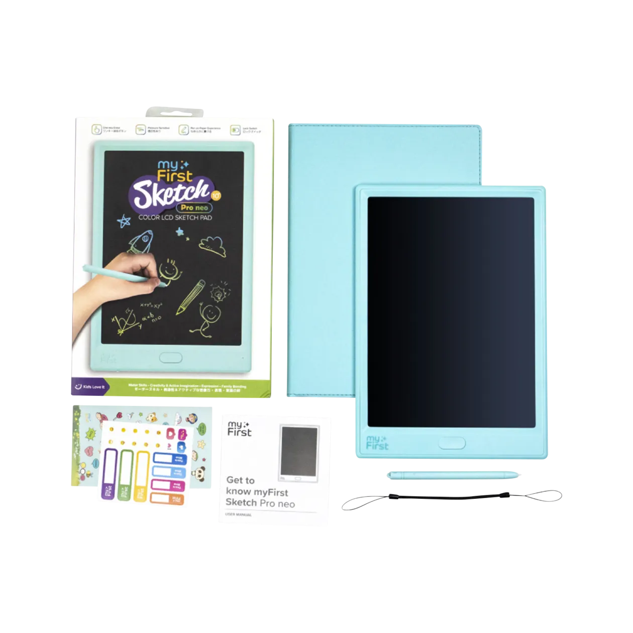 myFirst Sketch Pro Neo Blocco da disegno digitale per bambini, blu