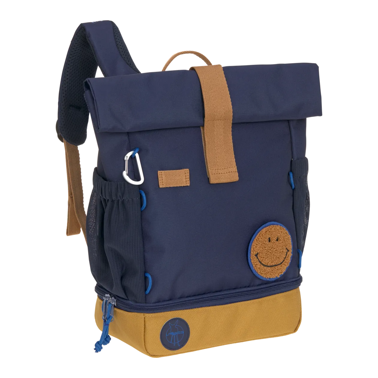 LÄSSIG Little Gang Mini Rolltop Kinderrucksack, Navy