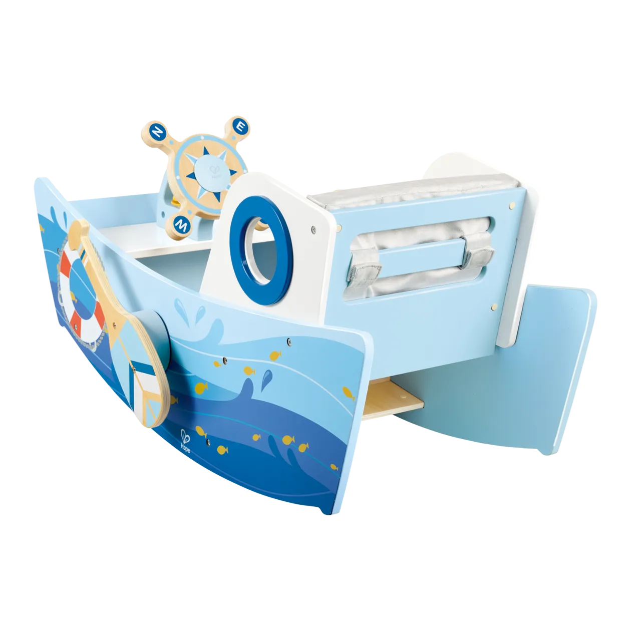 Hape Rocking Boat, Blue