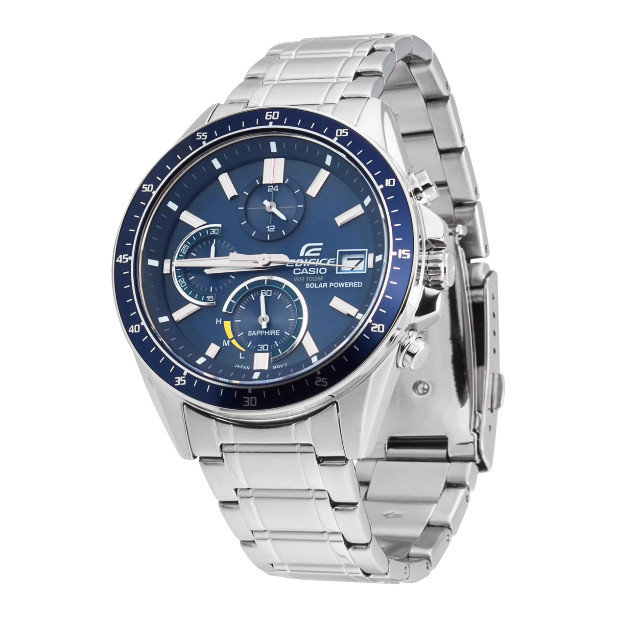 CASIO EDIFICE EFS-S510D-2AVUEF Armbanduhr, Silberfarben/Blau