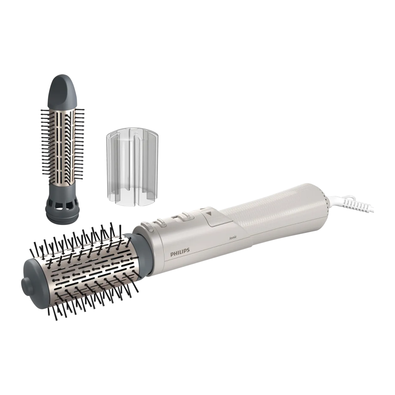 Philips Air Styler 7000 Series Dynamic Volume Brush Silk White with Oyster Metallic