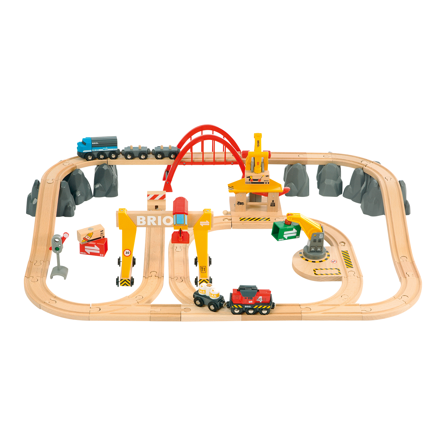 BRIO Smart Tech Sound Action Tunnel Travel Train Set | Lufthansa WorldShop